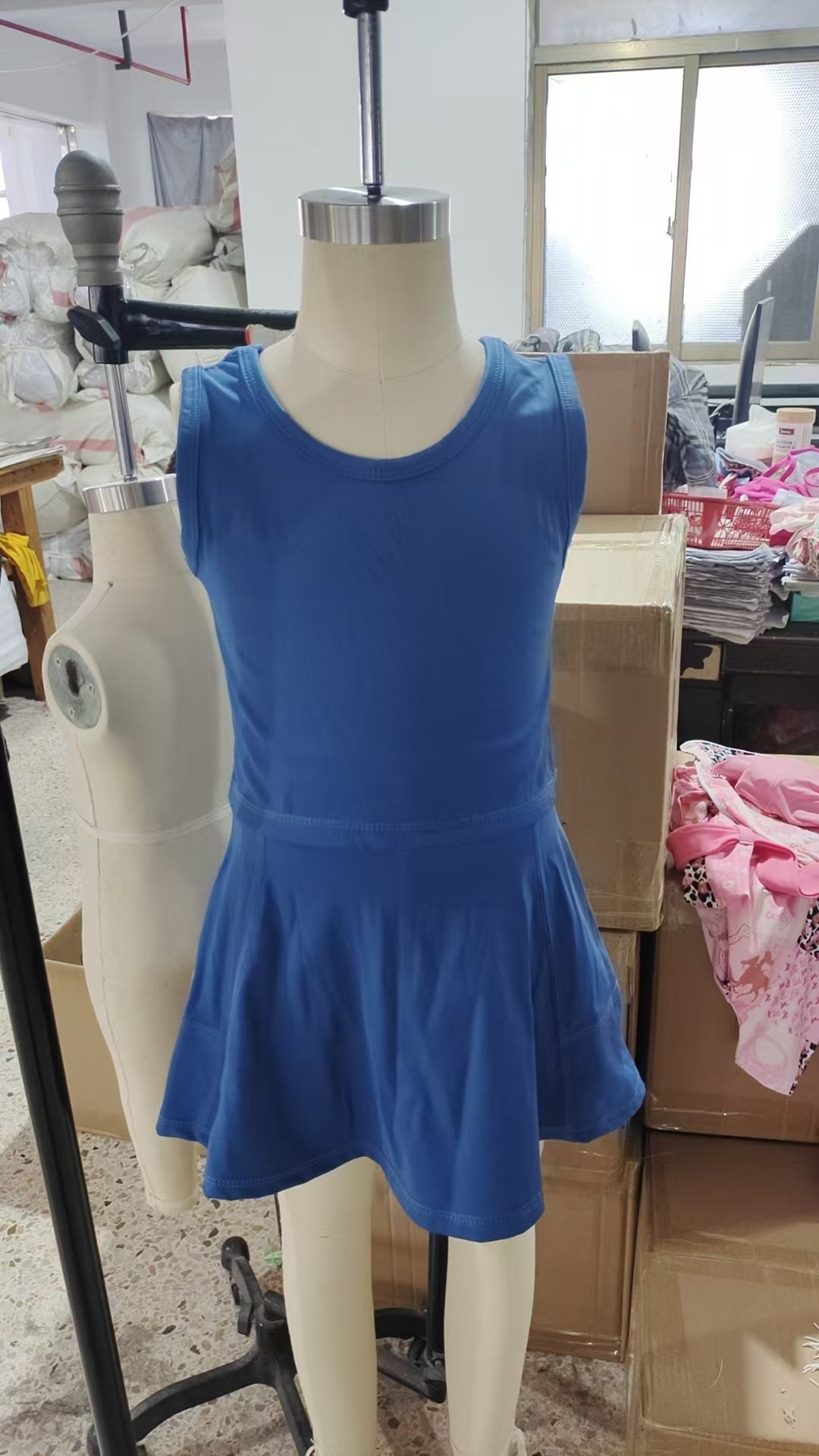 GSD1986 Baby Girls Dark Blue Vest Top Sports Skorts Clothes Sets   D 4.22