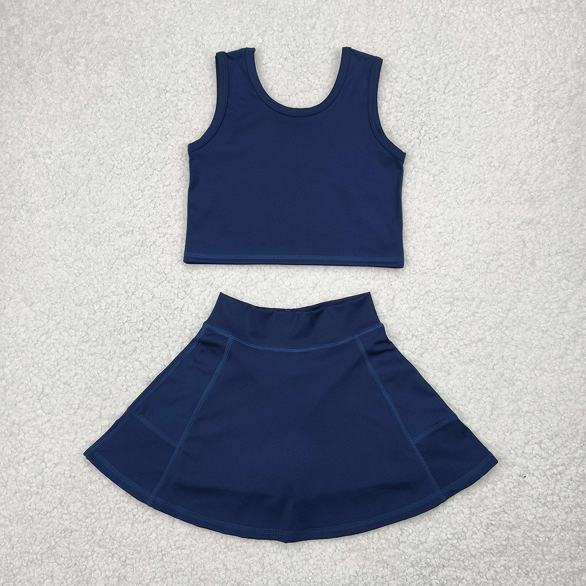 GSD1987  Baby Girls Navy Vest Top Sports Skorts Clothes Sets D 4.11