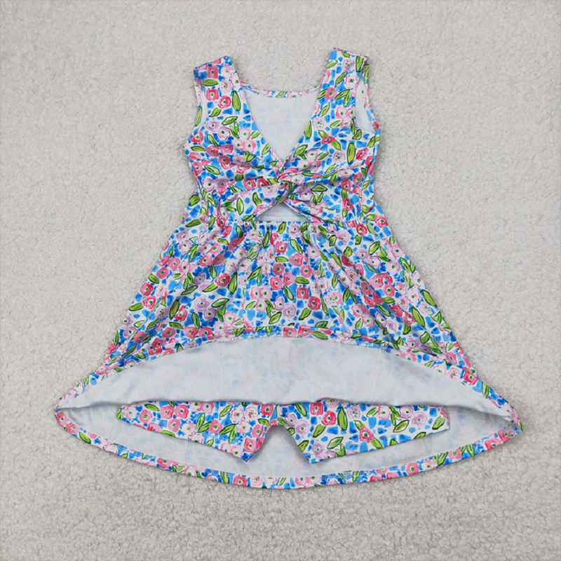 Match 9 Colors Baby Girls Red Flowers Active Yoga Athletic Dresses D 4.9