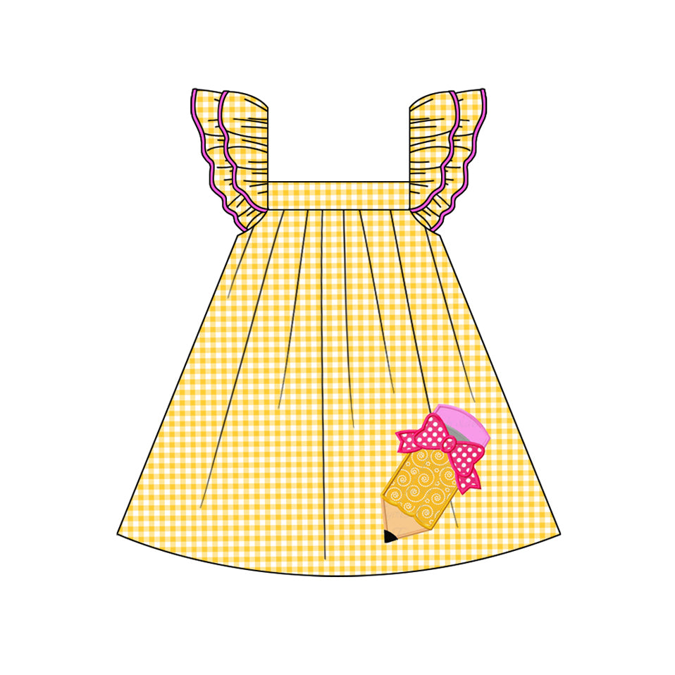 GSD2012  Baby Girls Back To School Pencil Knee Length Dresses  D 3.17