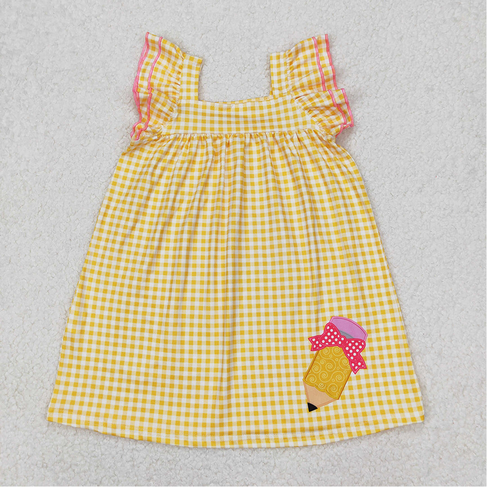 GSD2012  Baby Girls Back To School Pencil Knee Length Dresses  D 3.17
