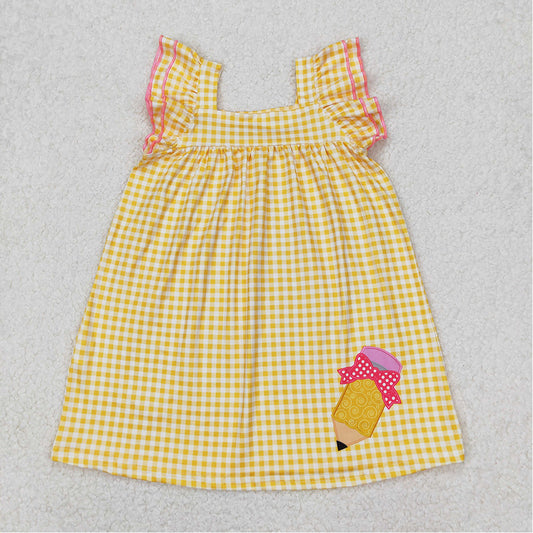 GSD2012 Baby Girls Back To School Pencil Knee Length Dresses D 3.17