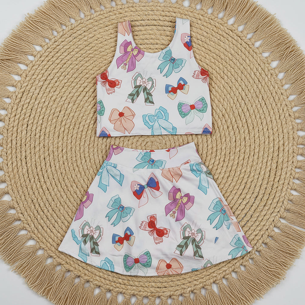 GSD2046  Bow Ears, Dreamers Athletic Skort Set