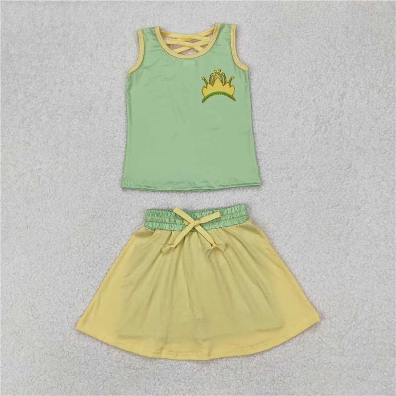 Match 7 Colors Baby Girls Shirt Skorts Skirts Outfits D 4.9