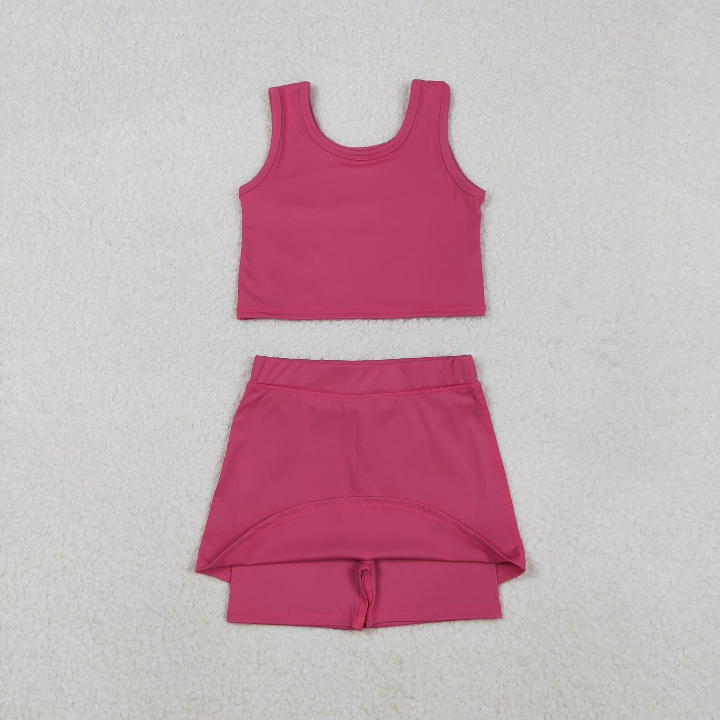 GSD2657  Baby Girls Sleeveless Watermelon Vest Top Short Skirts Yoga Set   D 1111