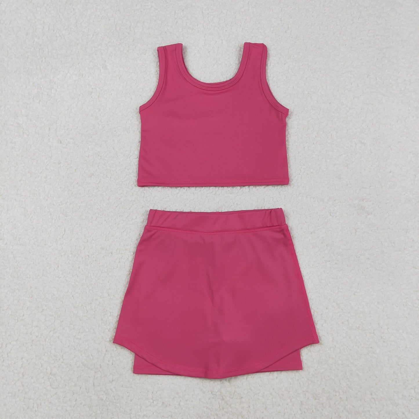 GSD2657  Baby Girls Sleeveless Watermelon Vest Top Short Skirts Yoga Set   D 1111