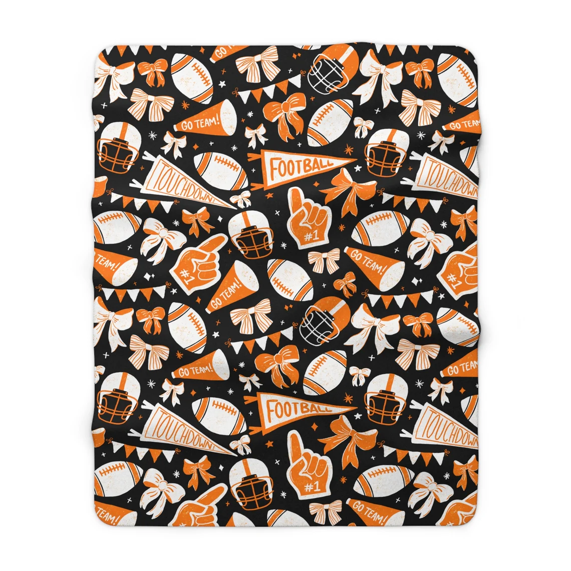 GSD2687 Baby Girls Team Orange Football Bows Vest Top Short Skirts Yoga Set  D 6.9