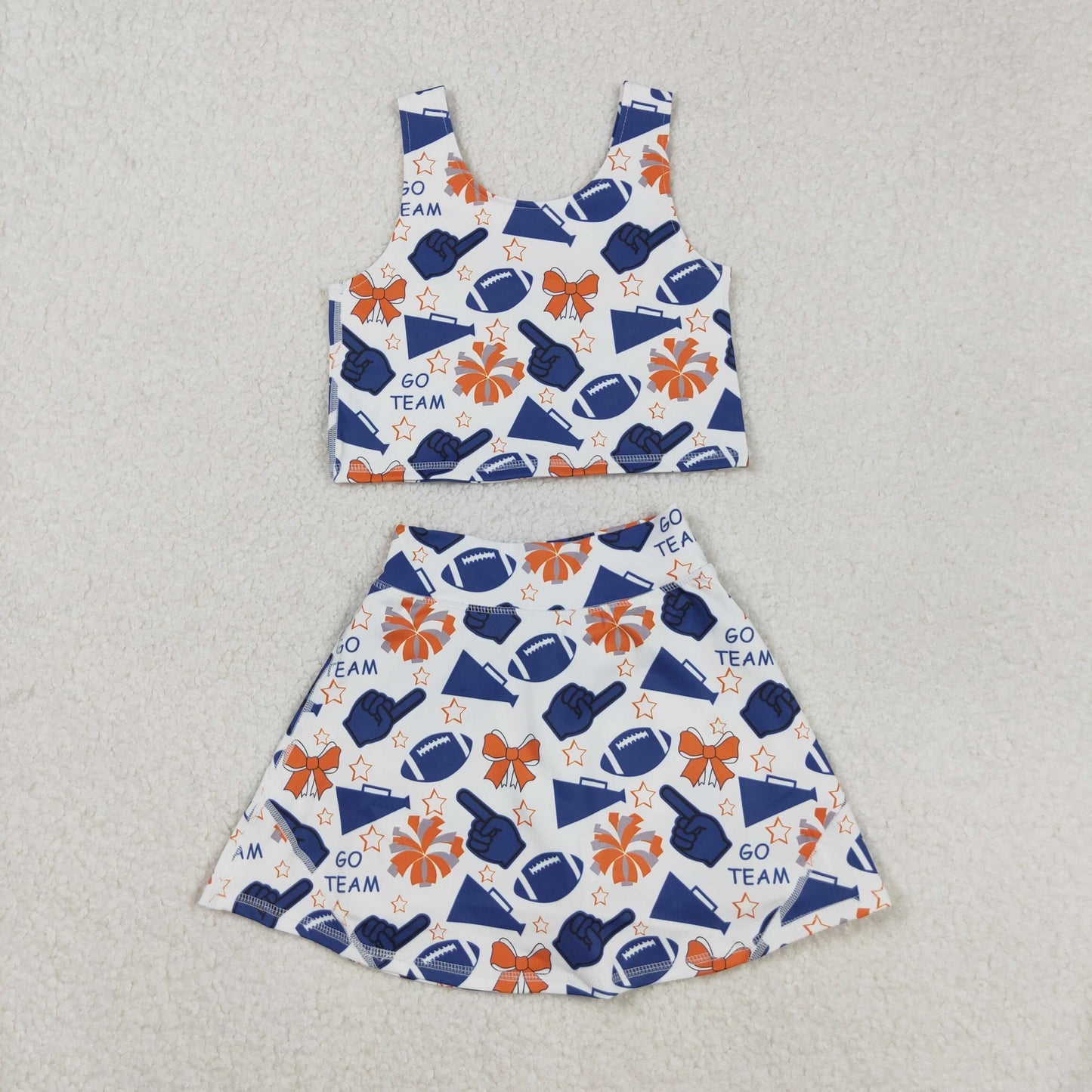 GSD2694 Baby Girl GoTeam Navy Blue Active Skort Set