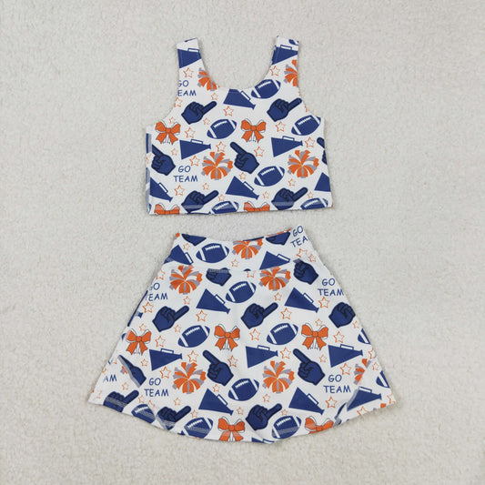 GSD2694 Baby Girl GoTeam Navy Blue Active Skort Set