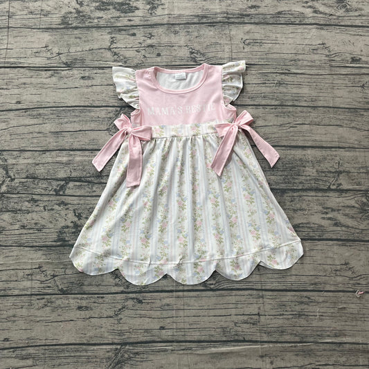 Pre order mama's bestie floral scallop dress