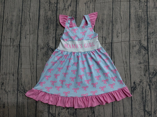 Pre order pink bow mama's girl dress
