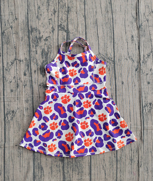 Pre-order team leopard strap athletic dress