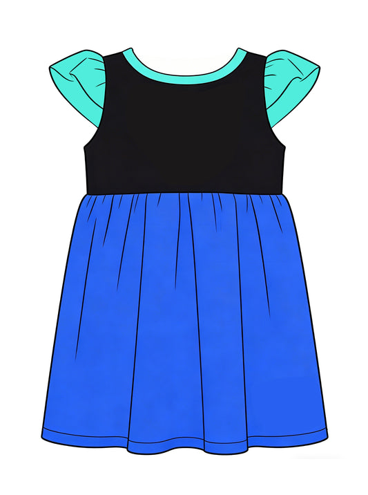 Pre-order black blue dress