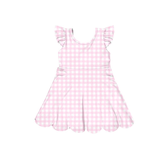 Pre order pink gingham athletic skort dress