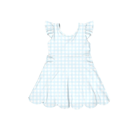 Pre order blue gingham athletic skort dress