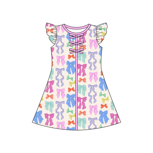Pre order colorful coquette shirt dress