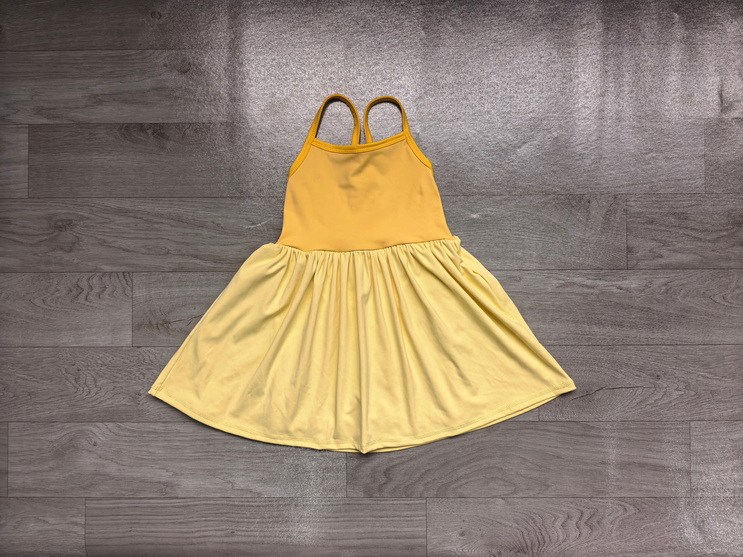 pre order suspender princess yellow athletic skort dress