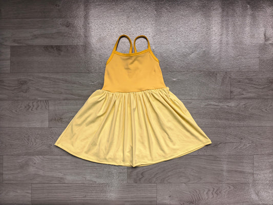 pre order suspender princess yellow athletic skort dress