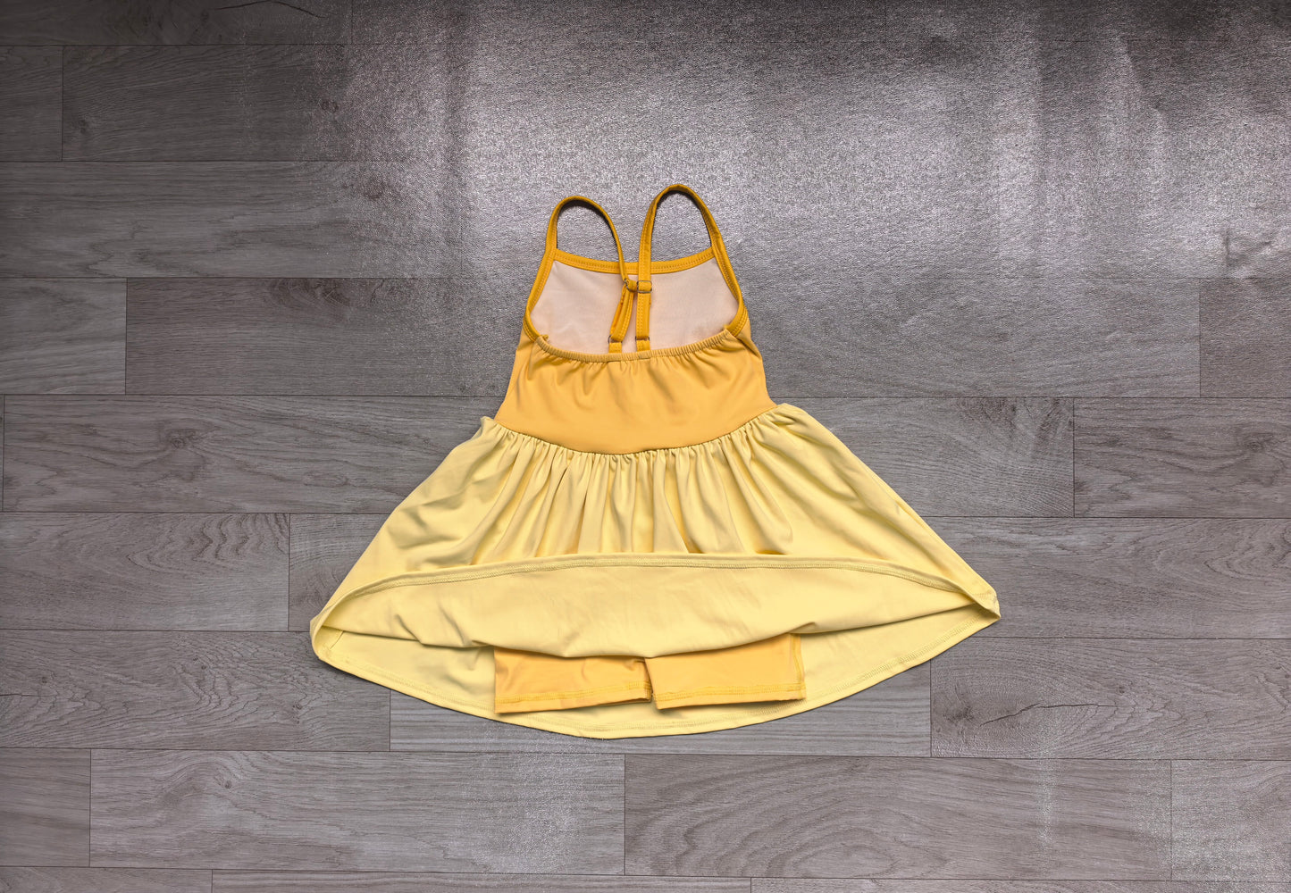 pre order suspender princess yellow athletic skort dress