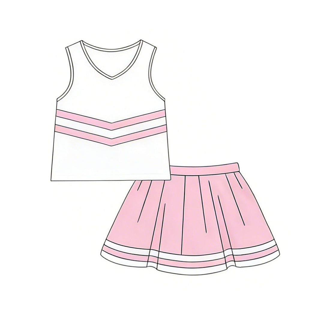 Pre order cheerleading outfit uniform set-pink