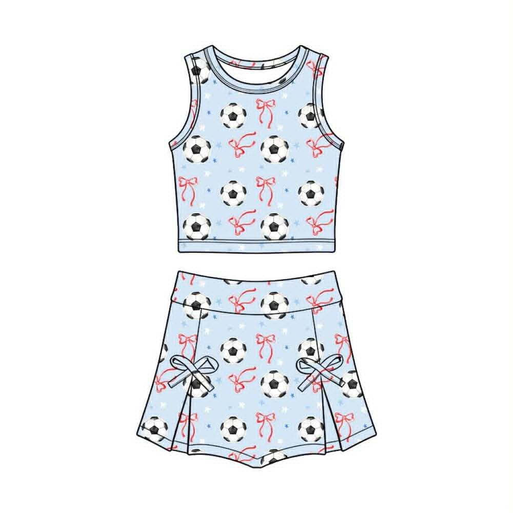 Pre order baby girl soccer athletic outfit