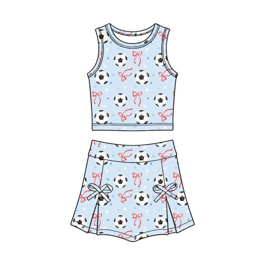 Pre order baby girl soccer athletic outfit