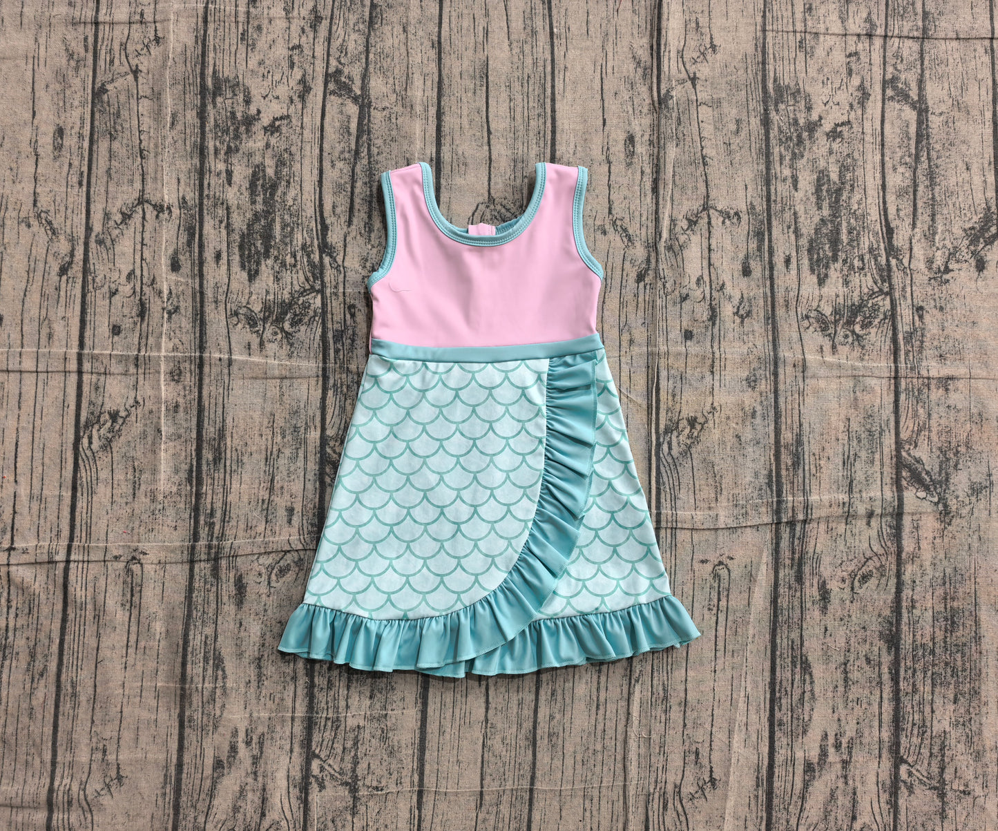 Pre order mermaid ruffle athletic skort dress