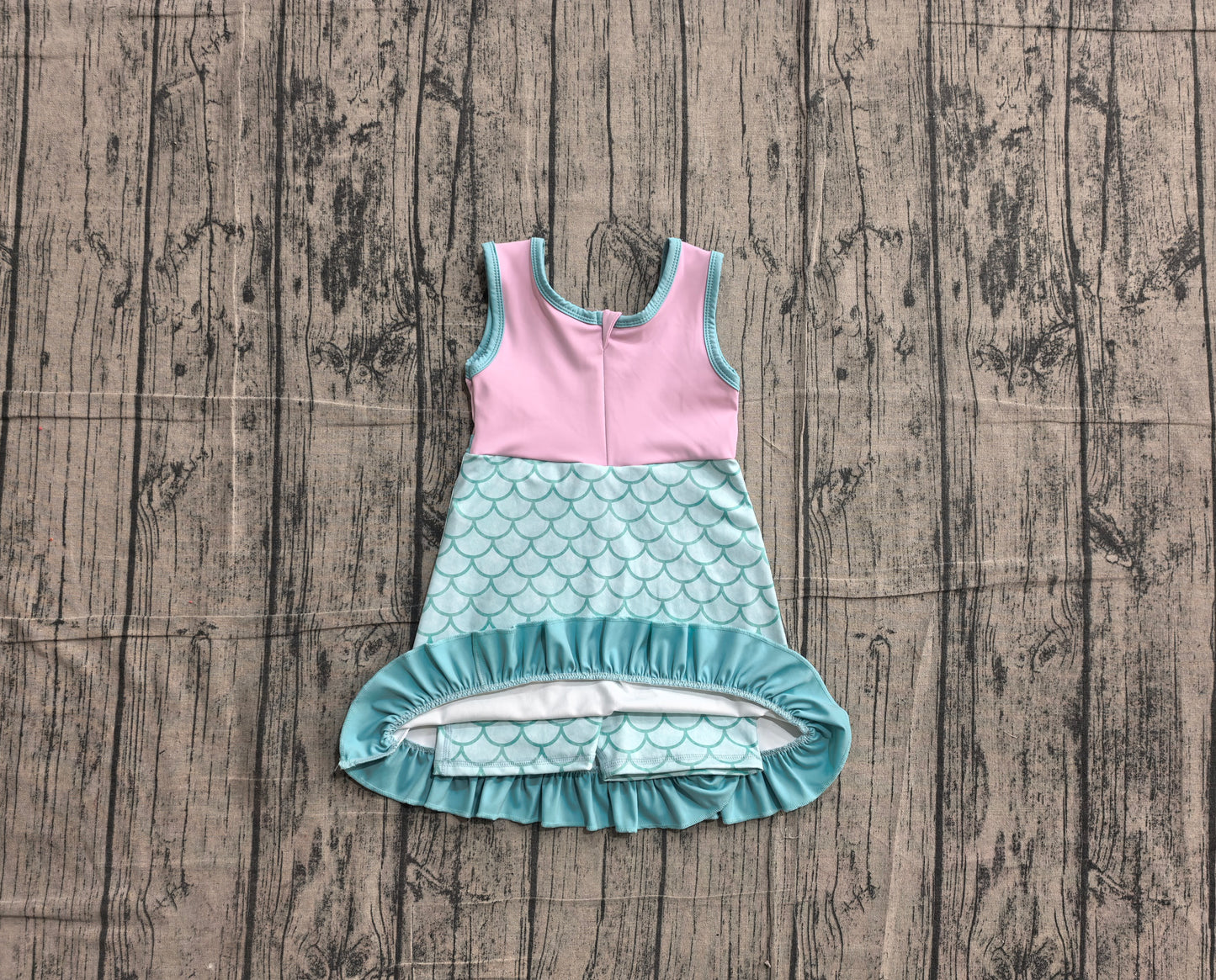 Pre order mermaid ruffle athletic skort dress