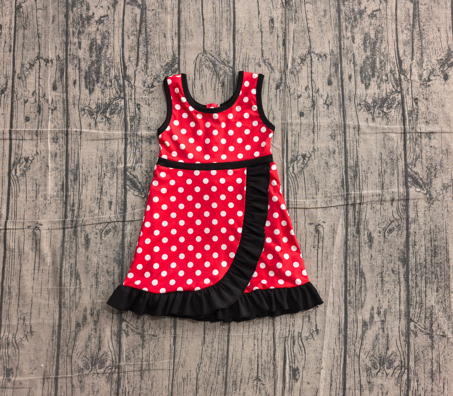 Pre order polk dots ruffle athletic skort dress