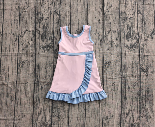 Pre order solid color ruffle athletic skort dress