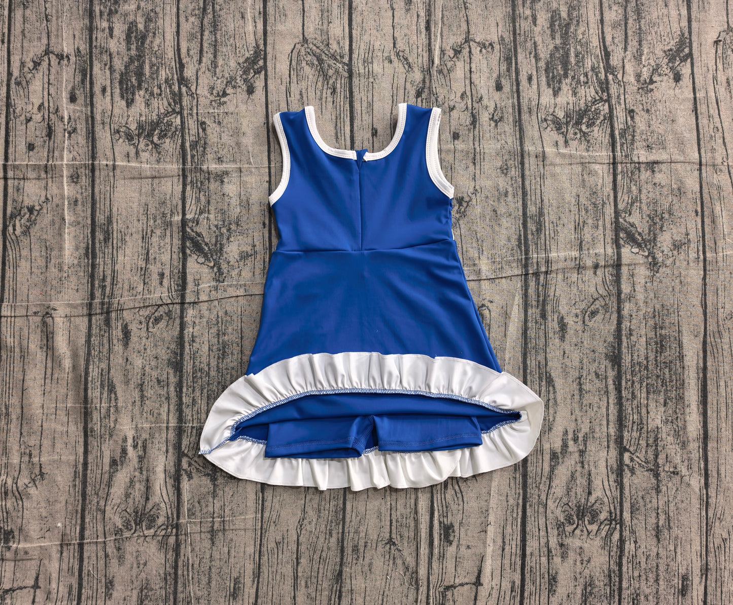 Pre order solid color ruffle athletic skort dress