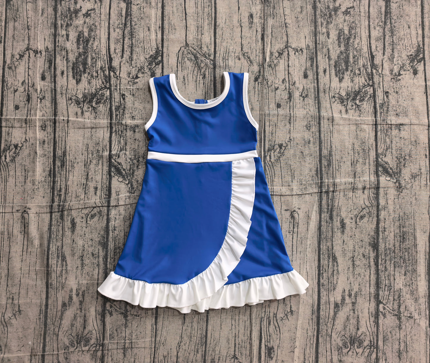 Pre order solid color ruffle athletic skort dress