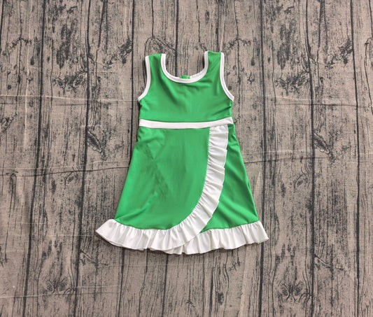 Pre order solid color ruffle athletic skort dress
