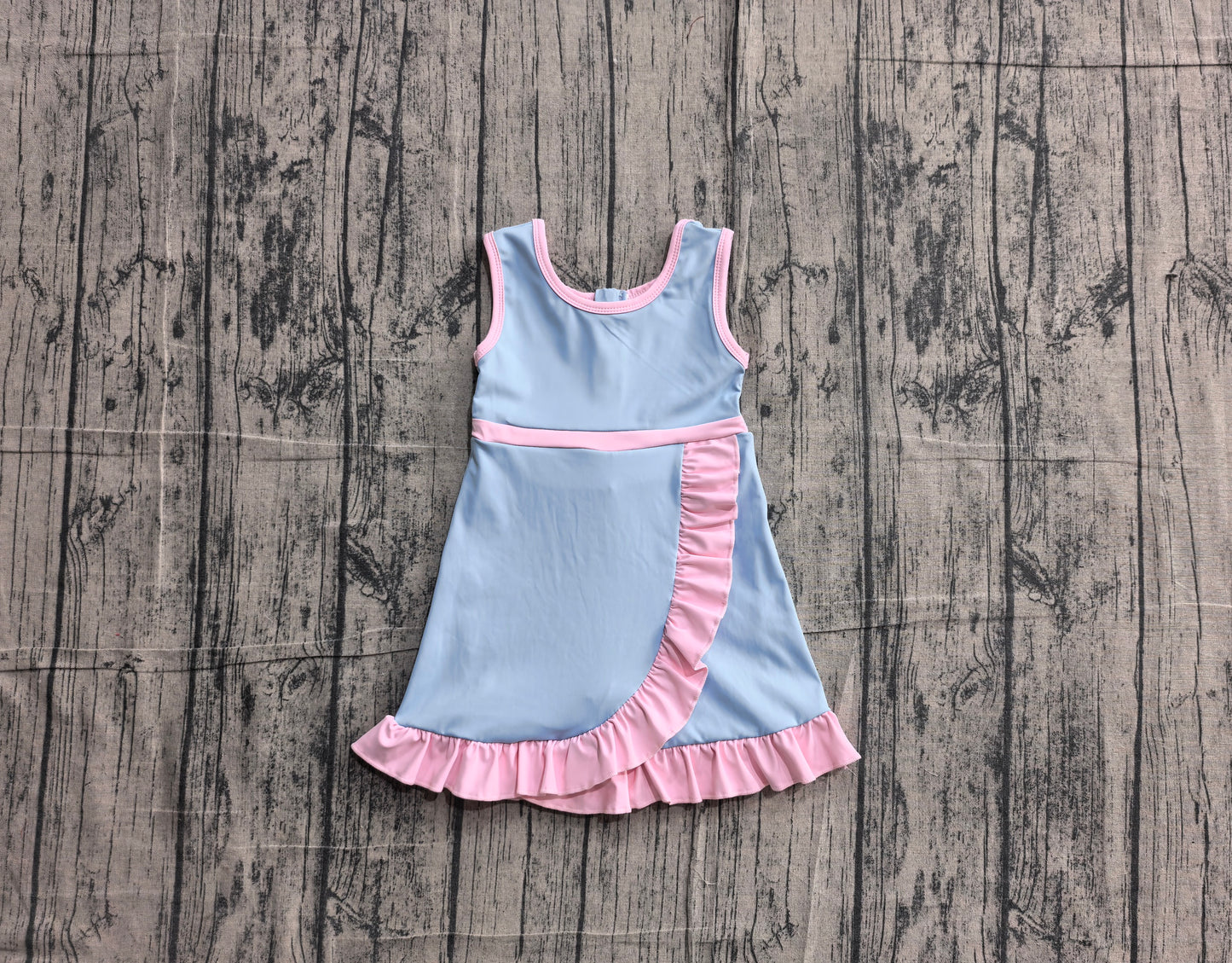 Pre order solid color ruffle athletic skort dress