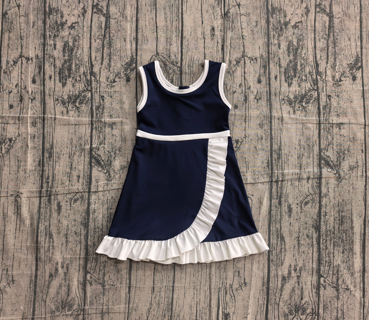 Pre order solid color ruffle athletic skort dress