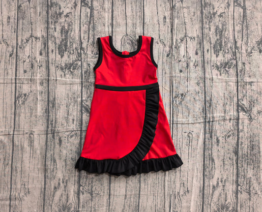 Pre order solid color ruffle athletic skort dress
