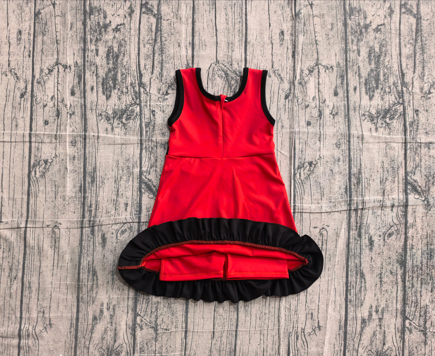 Pre order solid color ruffle athletic skort dress