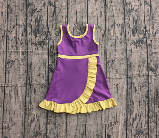 Pre order solid color ruffle athletic skort dress