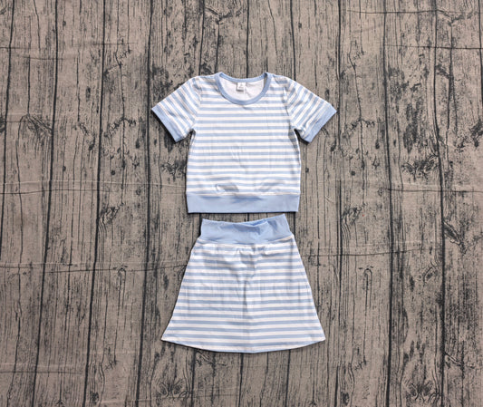 Pre order blue stripes athletic outfit