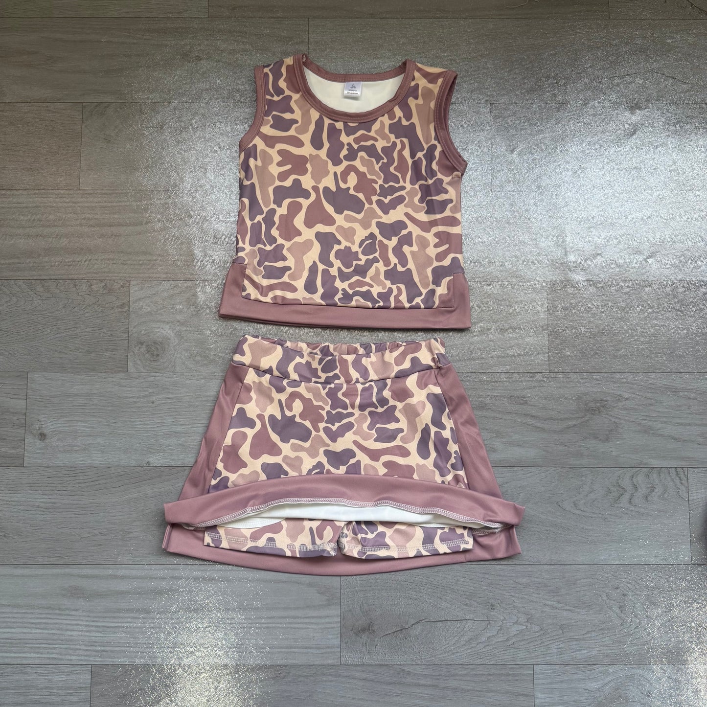 Pre order camo active two pieces athletic outfit