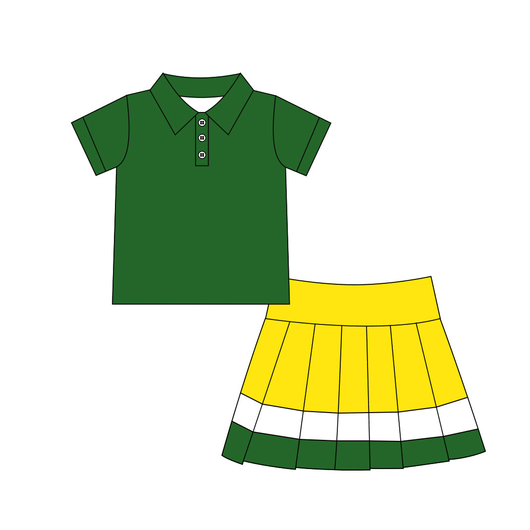 Pre order polo athletic pleated skort set