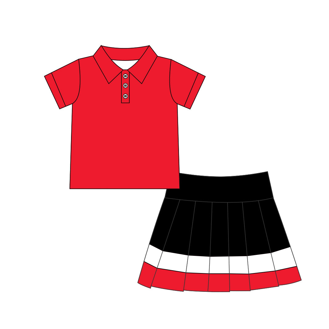 Pre order polo athletic pleated skort set