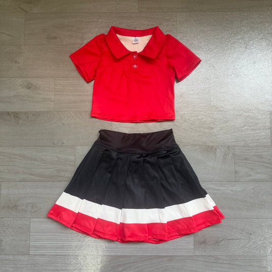Pre order polo athletic pleated skort set
