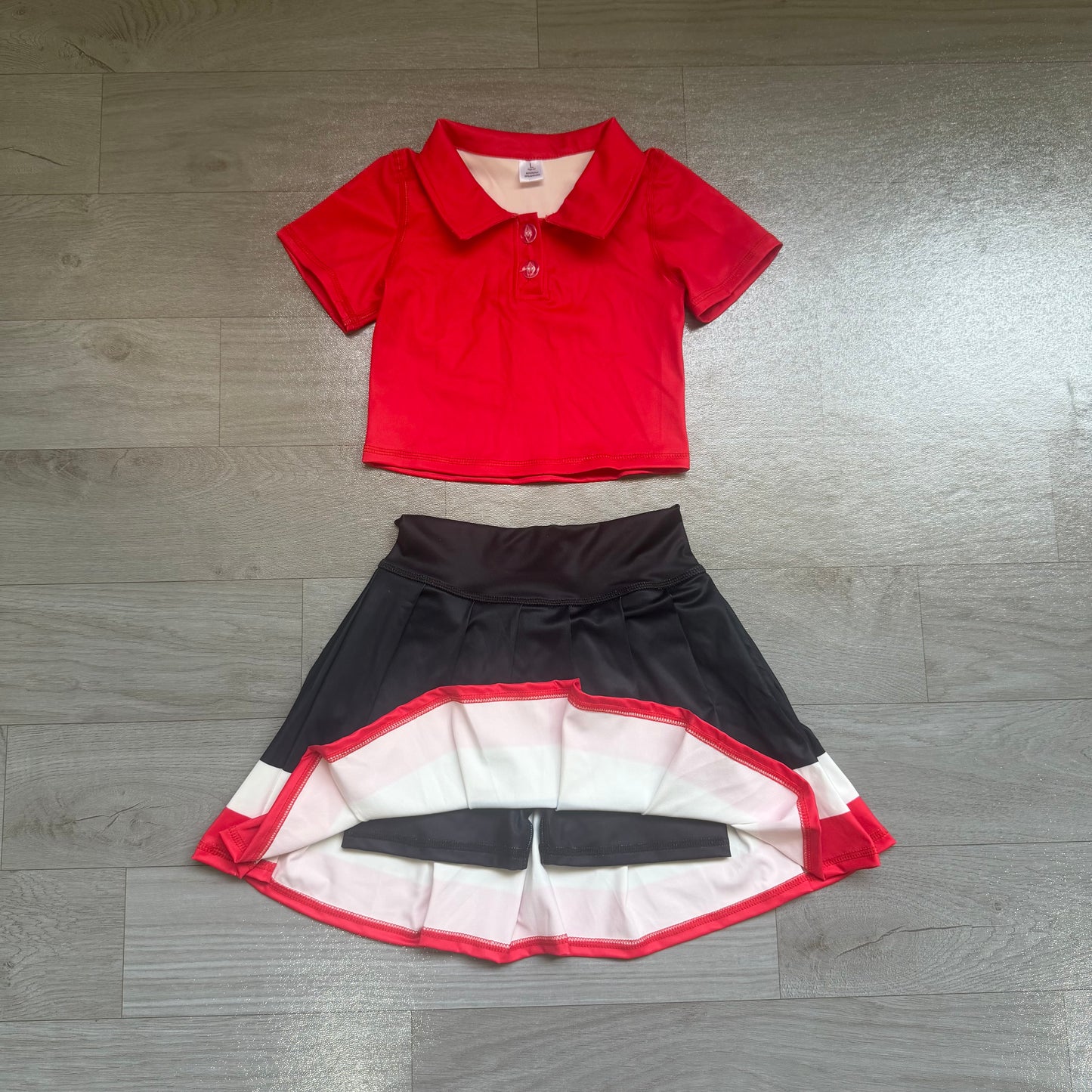 Pre order polo athletic pleated skort set