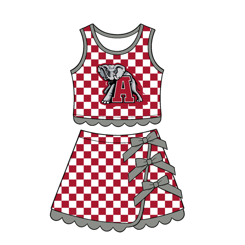 Pre order MOQ 5 team checkered yoga set
