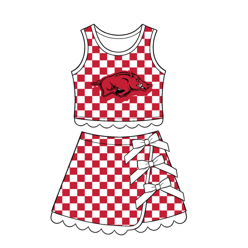Pre order MOQ 5 team checkered yoga set