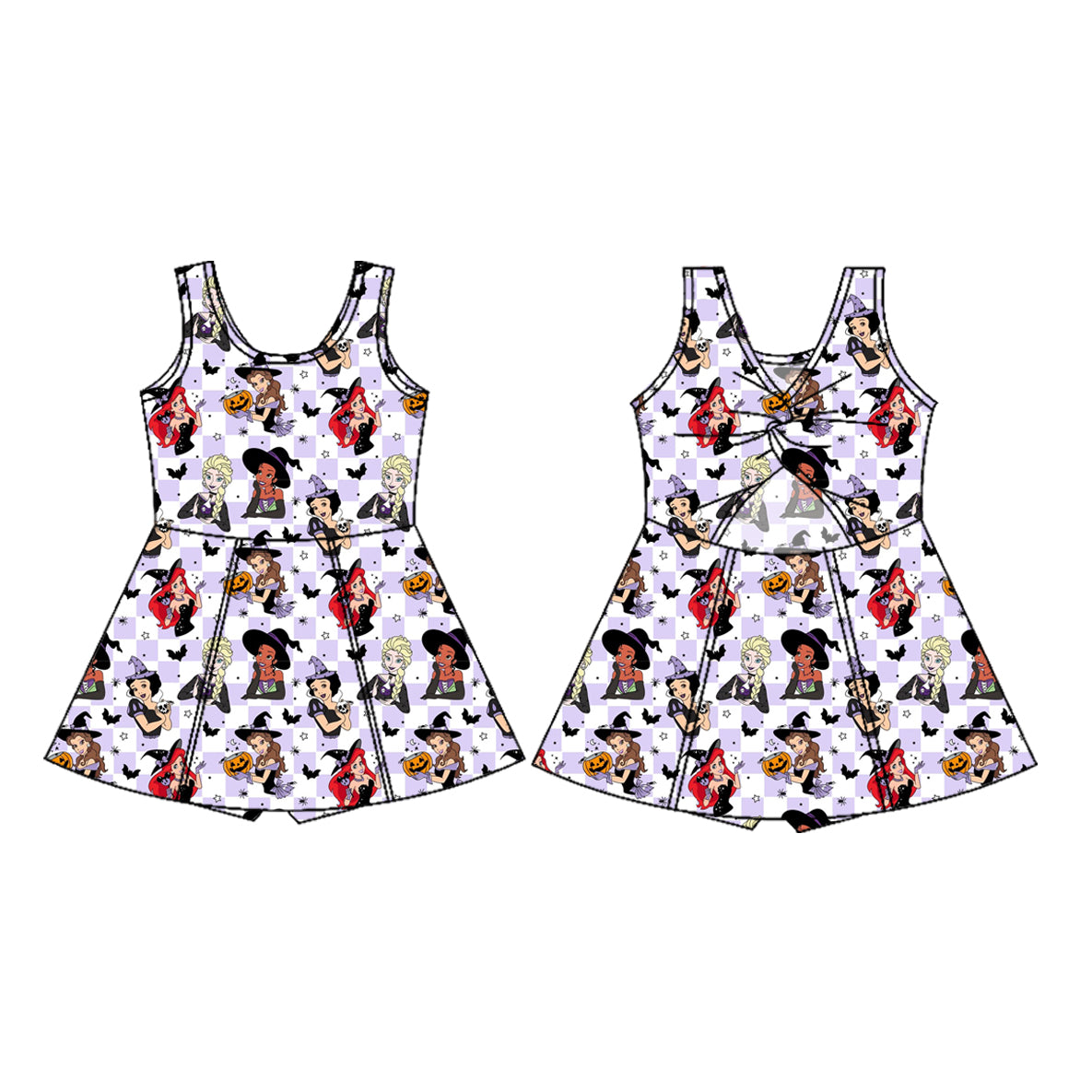Pre order cartoon athletic skort set for Halloween