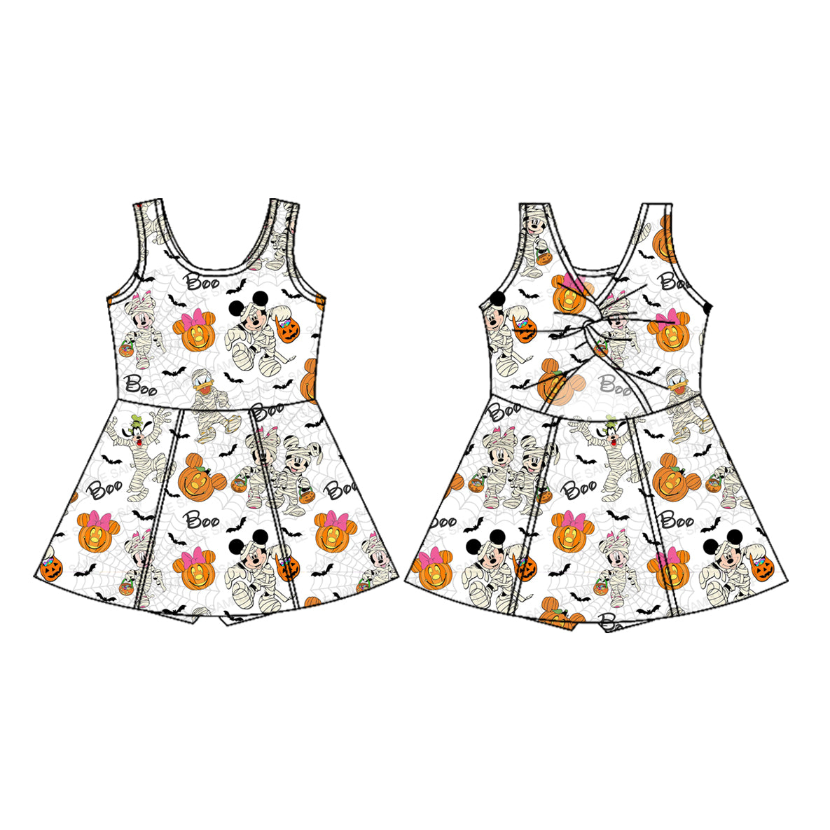 Pre order cartoon athletic skort set for Halloween