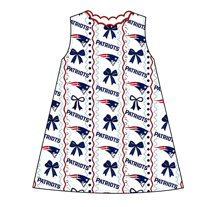 Pre order sleeveless patriots dress