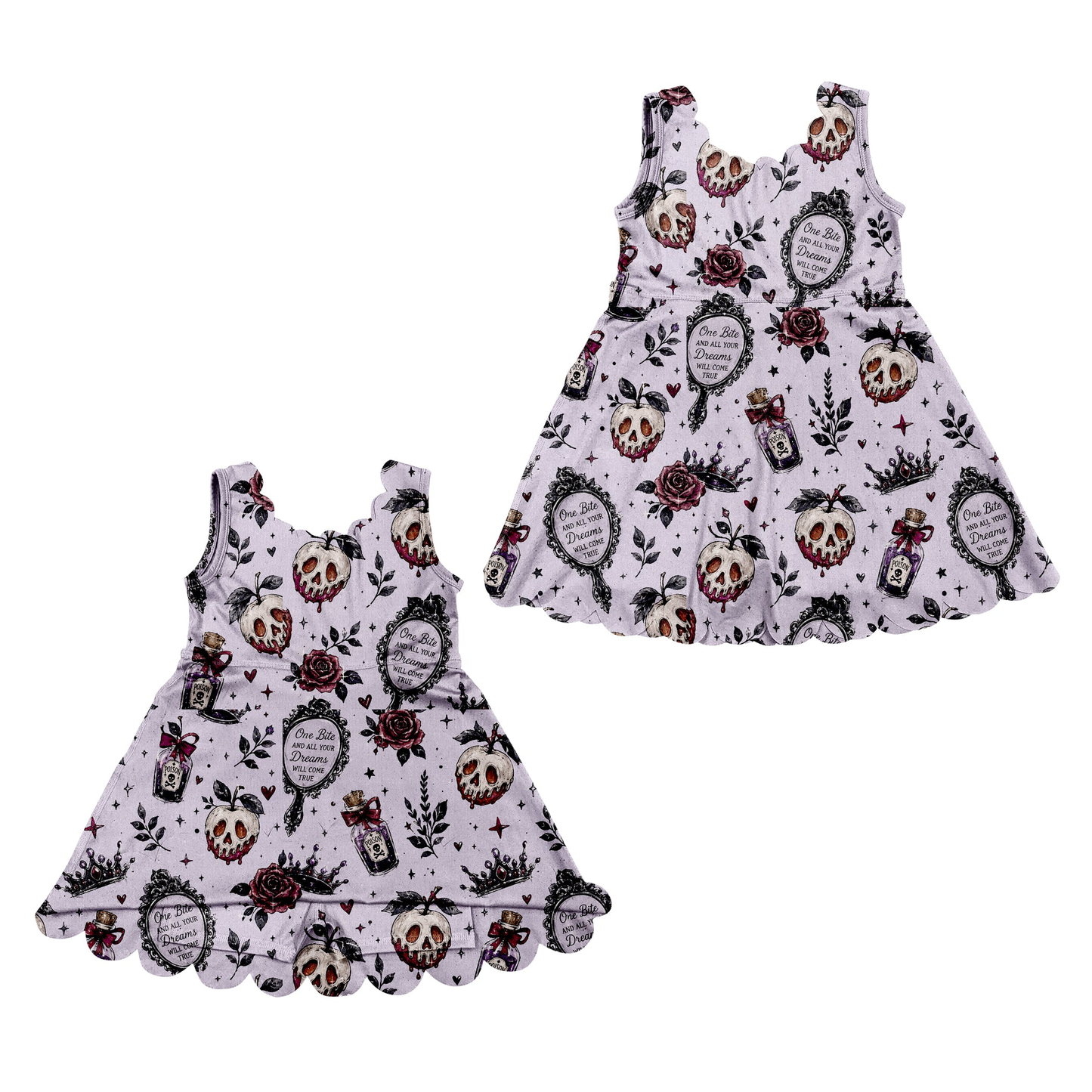 Pre order cartoon athletic scallop dress for Halloween